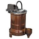 Liberty Pumps 250-2 Manual 1/3 HP Cast Iron Vortex Impeller 1/2 In. Solid Handling 2280 GPHat 10 Foot Lift Submersible Pump with 25-Feet Cord