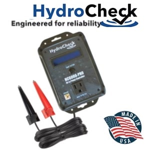 Pictured is the HC6000-Pro - Sump Pump electronic switch with its performance monitor. It monitors the pumps perforamce and changes to indicate when a sump pump may need to be replaced.  