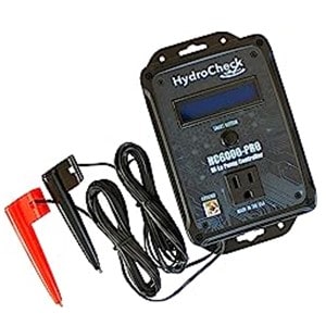 Pictured is the Hydrocheck HC6000-PRO electonric controller for sump pump that acts as a switch and monitors pump performance.  wallows owner to program time for a sewage pump cycle. 