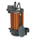 Liberty Pumps 451 Mercury Free Float 1/2 HP  Aluminum Housing Vortex Impeller 3/8 inch Solids Handling 2520 GPH at 10 Foot Lift Height Submersible Sump Pump with Float Quick Disconnect