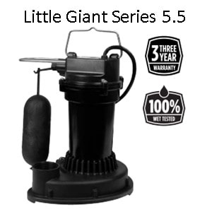 Little Giant Sump Pump Series Model 5.5