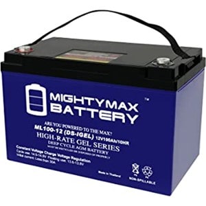 Mighty Max Battery ML100-12 Gel Group 30 Ah100 For Zoeller Battery-Backup Sump Pump