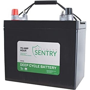 Star Water Systems Battery STB75B Group 24 Ah75 AGM Battery for Backup Sump Pump