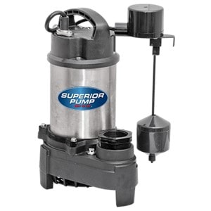 Pictured is the Superior Pump 92151 1 HP Sump Pump