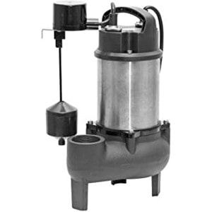 Superior Pump Model 93782 0.5 horse power Stainless Steel Housing Cast Iron Base Automatic Sewage Pump