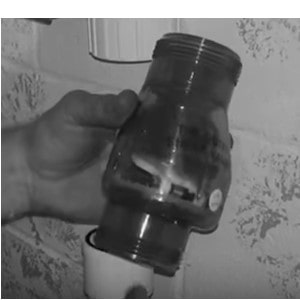 Here is a clear quiet check valve so you can see the gate with the spring which controls when the check valvue closes aft er the pump suts off. 