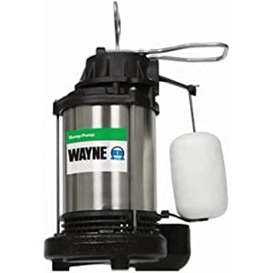 Wayne CDU1000 1 HP Submersible Cast Iron Stainless Steel Sump Pump with Integrated Vertical Float Switch