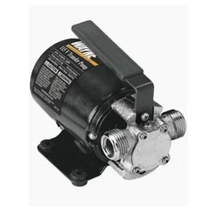 Pictured is Wayne Model PC2 :transfer pump. It is 1/10 HP with flow rate of 340 GPH.