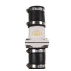 Pictured is Zoeller 30-0021 Traditional flapper style Sump Pump Check Valve 2 inch, slip x slip connectors with castw iron body. 