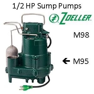 The Zoeller 1/2 HP Cast Iron Sump Pump