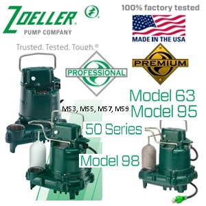 Recommnended Zoeller Profession and Premium Sump Pump Brand Is pictured here