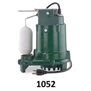 Pictured is the Zoeller 1052 submersible sump pump