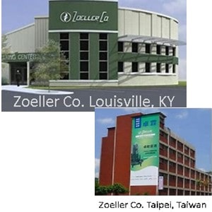 Pictured is the Zoeller Company ManufacturingFacilities in Louisville, Kentucky and Taipei Taiwan. 