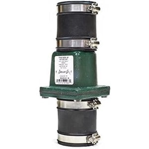 Pictured is Zoeller 30-0151 Traditional flapper style Sump Pump Check Valve 2 inch, slip x slip connectors. 