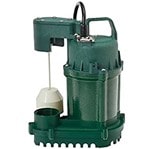 Zoeller M73 .33 HP-Cast Iron motor Housing Thermoplastic Base And Pump Housing Submersible Sump Pump