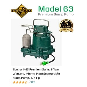 Zoeller M63 Sump Pump At Pumps Selection