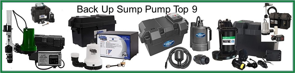 Battery Bzckup Up Sump Pump Reviews Top 9 shows picture of the Best Backup Sump Pumps, The Top 9, to keep your basement dry. 