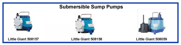LITTLE GIANT 508158 8-CIA AUTOMATIC SUBMERSIBLE SUMP PUMP 4/10hp 45gpm 