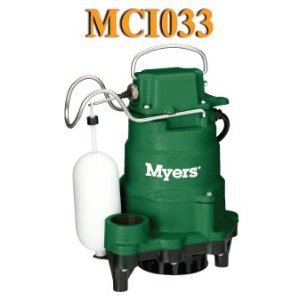 Myers Submersible Sump Pump MCI033 1-3 HP