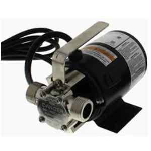 Pictured is Zoeller Model 311:transfer pump. It is 1/10 HP with flow rate of 337 GPH.