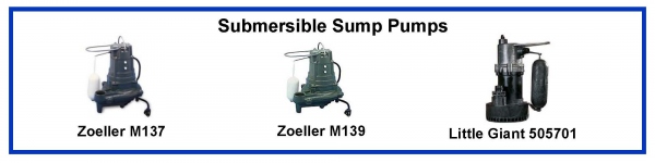 Zoeller Submsersible Sump Pump